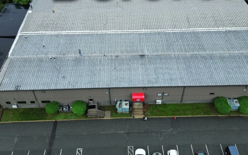 Weathered metal roof in Pottstown PA before restoration